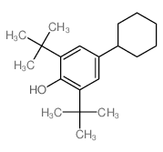 Phenol,4-cyclohexyl-2,6-bis(1,1-dimethylethyl)- Structure