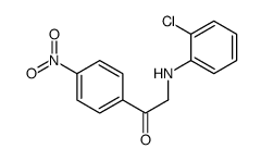 2-(2-chloroanilino)-1-(4-nitrophenyl)ethanone Structure