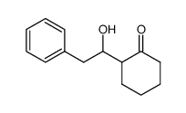 2-(1-Hydroxy-2-phenylethyl)-cyclohexanon Structure