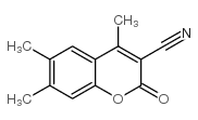 3-CYANO-4,6,7-TRIMETHYLCOUMARIN结构式