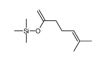 trimethyl(6-methylhepta-1,5-dien-2-yloxy)silane结构式