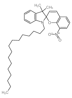 Spiro[2H-1-benzopyran-2,2-[2H]indole], 1-hexadecyl-1,3-dihydro-3,3-dimethyl-8-nitro-结构式