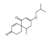 1-methyl-3-(2-methylpropoxy)spiro[5.5]undeca-3,10-diene-5,9-dione结构式