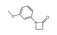 1-(3-methoxyphenyl)azetidin-2-one Structure