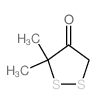 3,3-dimethyldithiolan-4-one结构式