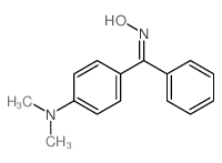 (NZ)-N-[(4-dimethylaminophenyl)-phenyl-methylidene]hydroxylamine structure