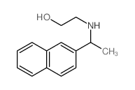 2-(1-naphthalen-2-ylethylamino)ethanol Structure