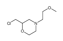 2-(chloromethyl)-4-(2-methoxyethyl)morpholine Structure