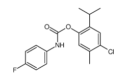 (4-chloro-5-methyl-2-propan-2-ylphenyl) N-(4-fluorophenyl)carbamate Structure