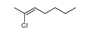 (Z)-2-Chloro-2-heptene Structure