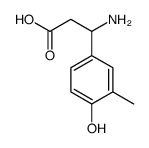 3-氨基-3-(4-羟基-3-甲基苯基)-丙酸结构式