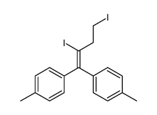 1-[2,4-diiodo-1-(4-methylphenyl)but-1-enyl]-4-methylbenzene Structure