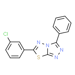 6-(3-Chlorophenyl)-3-phenyl[1,2,4]triazolo[3,4-b][1,3,4]thiadiazole structure