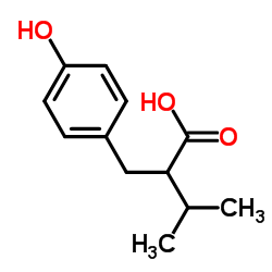 2-(4-Hydroxybenzyl)-3-methylbutanoic acid结构式