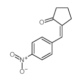 2-[(4-nitrophenyl)methylidene]cyclopentan-1-one Structure