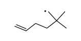 2,2-Dimethyl-hex-5-enyl-Radikal结构式