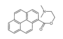 2-(dimethylamino)ethyl pyrene-1-carboxylate结构式