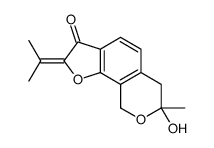 (R)-6,9-Dihydro-7-hydroxy-7-methyl-2-(1-methylethylidene)-7H-furo[3,2-h][2]benzopyran-3(2H)-one Structure