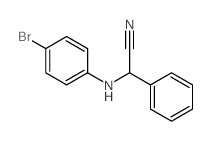 2-[(4-bromophenyl)amino]-2-phenyl-acetonitrile结构式