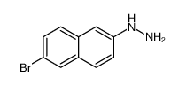 (6-Bromo-2-naphthyl)hydrazine结构式