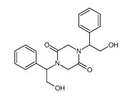 1,4-bis(2-hydroxy-1-phenylethyl)piperazine-2,5-dione结构式