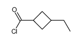 Cyclobutanecarbonyl chloride, 3-ethyl- (9CI) Structure