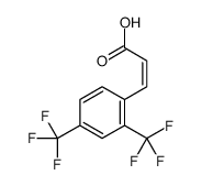 (2E)-3-[2,4-Bis(trifluoromethyl)phenyl]acrylic acid structure