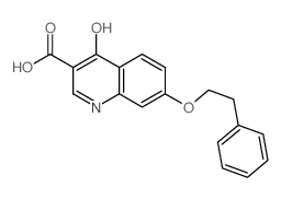 4-oxo-7-phenethyloxy-1H-quinoline-3-carboxylic acid Structure