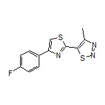 5-[4-(4-Fluorophenyl)-2-thiazolyl]-4-methyl-1,2,3-thiadiazole Structure