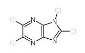 1H-Imidazo[4,5-b]pyrazine, 1,2,5,6-tetrachloro- structure