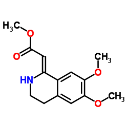 methyl (2Z)-2-(6,7-dimethoxy-3,4-dihydro-2H-isoquinolin-1-ylidene)acetate结构式