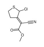 Methyl 2-cyano-2-(2-chloro-3-tetrahydrothienylidene)acetate结构式