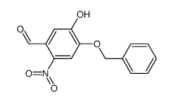 4-(benzyloxy)-5-hydroxy-2-nitrobenzaldehyde结构式