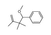 (1-methoxy-2,2,3-trimethylbut-3-en-1-yl)benzene结构式