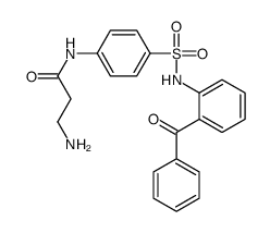 3-amino-N-[4-[(2-benzoylphenyl)sulfamoyl]phenyl]propanamide结构式