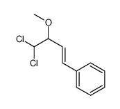 (4,4-dichloro-3-methoxybut-1-enyl)benzene Structure