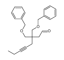 3,3-bis(phenylmethoxymethyl)oct-5-ynal结构式