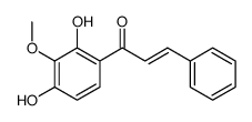 1-(2,4-dihydroxy-3-methoxyphenyl)-3-phenylprop-2-en-1-one结构式