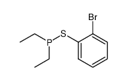 ((2-bromophenyl)thio)diethylphosphane结构式