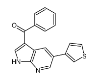 phenyl-(5-thiophen-3-yl-1H-pyrrolo[2,3-b]pyridin-3-yl)methanone结构式