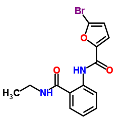 5-Bromo-N-[2-(ethylcarbamoyl)phenyl]-2-furamide结构式