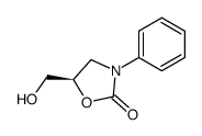 N-PHENYL-(5R)-HYDROXYMETHYL-2-OXAZOLIDINONE structure