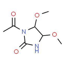 2-Imidazolidinone 1-acetyl-,4,5-dimethoxy- (7CI) Structure