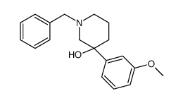 1-benzyl-3-(3-methoxyphenyl)piperidin-3-ol结构式