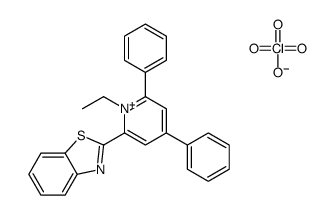 2-(1-ethyl-4,6-diphenylpyridin-1-ium-2-yl)-1,3-benzothiazole,perchlorate结构式