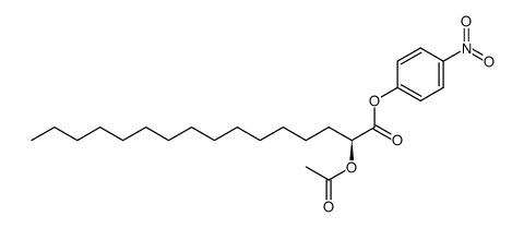 p-nitrophenyl (S)-2-acetoxyhexadecanoate Structure