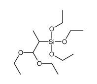 1,1-diethoxypropan-2-yl(triethoxy)silane Structure