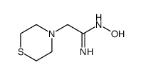 4-Thiomorpholineethanimidamide, N-hydroxy Structure