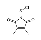 (3,4-dimethyl-2,5-dioxopyrrol-1-yl) thiohypochlorite结构式