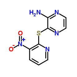 3-[(3-Nitro-2-pyridinyl)sulfanyl]-2-pyrazinamine Structure